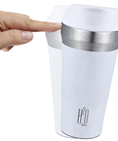 Alternative view of ספל ממותג תרמי מתכתי עם הצמדת וואקום מבית H2O-Pro